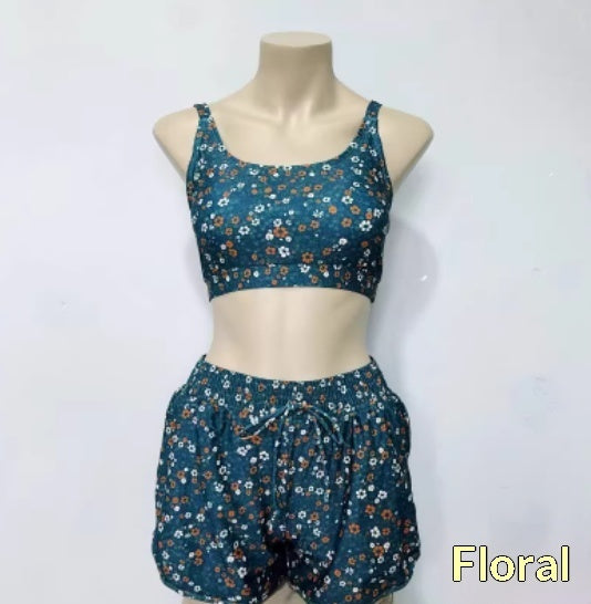 Conjunto de Moda Praia Feminino com Top e Shorts e Bojo - imagem 5
