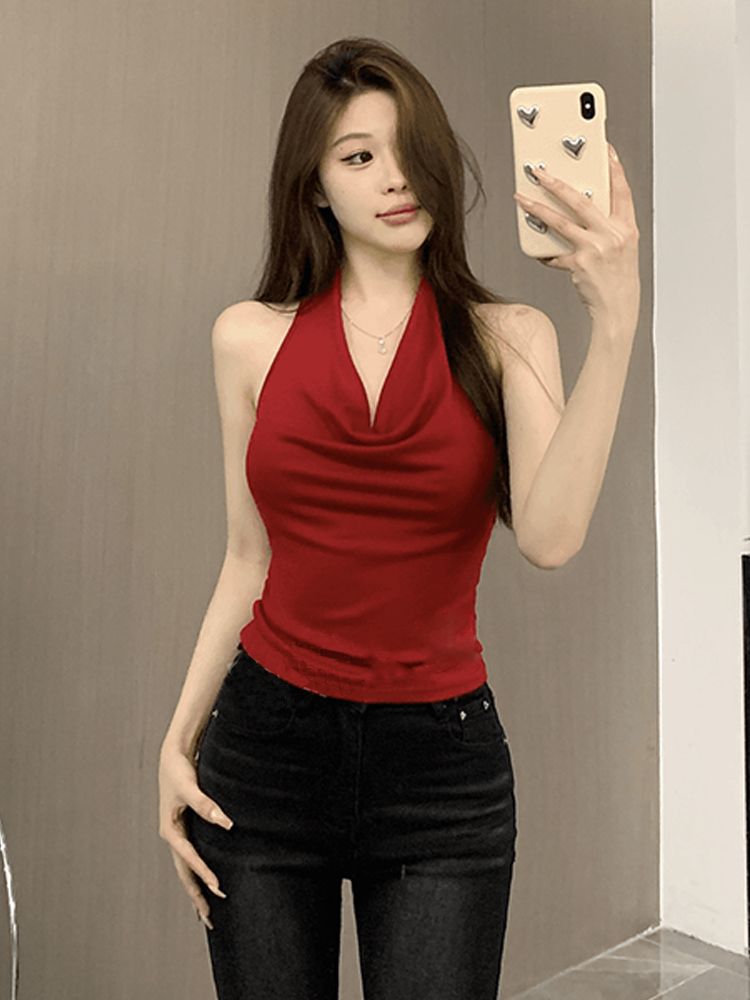 Top Feminino Halter com Costas Abertas - imagem 3