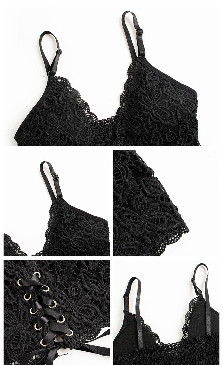 Top Feminino de Renda com Alças Finas - imagem 2