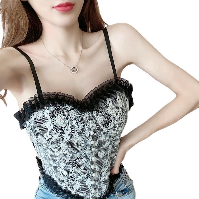Top Feminino de Renda com Alças Finas - imagem 4