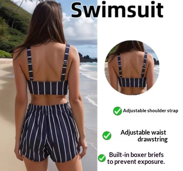 Conjunto de Moda Praia Feminino com Top e Shorts e Bojo - imagem 4