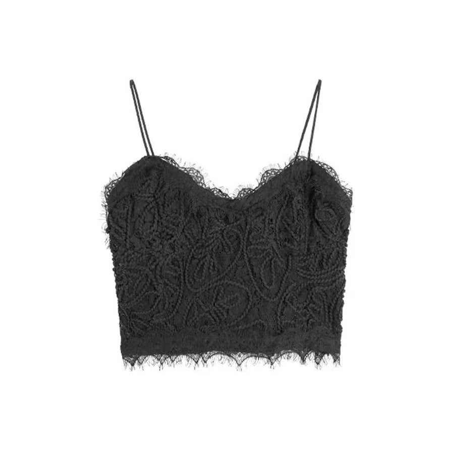 Top Feminino de Renda com Alças Finas - imagem 7