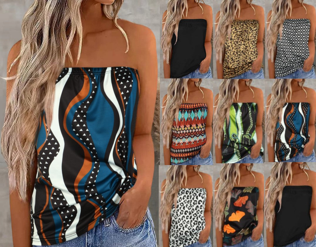 Regata Feminina Estampada com Decote Transpassado - imagem 6