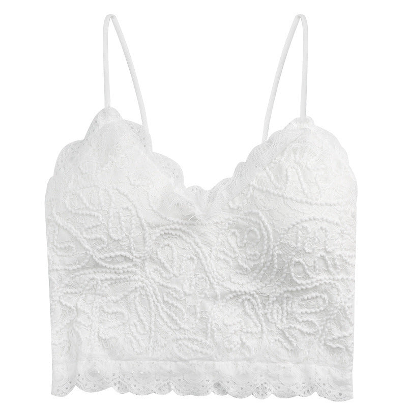 Top Feminino de Renda com Alças Finas - imagem 6
